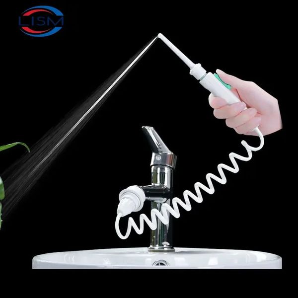 Robinet Irrigateur oral Portable Dentner Cleaner Dental Water Pressser Pression réglable Pick Je jet Floussing Aucune charge Besoin de 240403