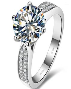 Foutloze testpositieve 2Ct 8 mm DE LabGrown Moissanite diamanten ring 925 sterling zilveren verlovingsring vrouwelijk13817271