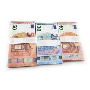 Billete falso 10 20 50 100 200 500 Euro película dinero falso bar prop fiesta juguetes para niños juego para adultos 100 unids / paquete Euros falsos libra 3 paquetes La mejor calidad