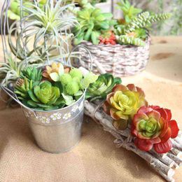 Faux Floral Verdure 10 cm Grand Lotus Plantes Succulentes Artificielles Jardin Décoration De Mariage Photographie Fond Accessoires Faux Plantes J220906