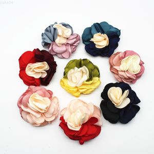 Faux Floral Verdure 10 Pièces À La Main Diy Bijoux Accessoires Couleur Mixte Bord Brûlé Fleur Coiffe Cheveux Accessoires Tête Fleur Accessoires J220906