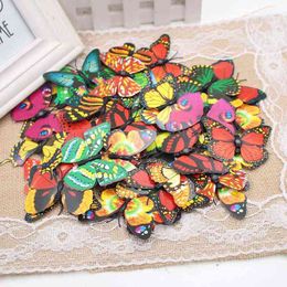 Faux Floral Verdure 10 STKS PVC aimant papillon stickers muraux réfrigérateur autocollants décoration de pépinière mignon bricolage créatif papillon J220906