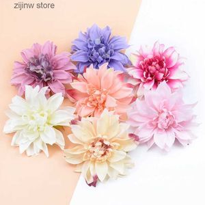 Faux Floral Verdure 100pcs 10CM Soie Gerbera Décoration De Noël Mariage Bricolage Broche Scrapbooking Festival Cadeaux Chapeaux Accessoires Photo Boîte De Bonbons Y240322