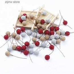 Faux Bloemen Groen 20/40 Stuks Goedkope Kunstmatige Fruit Schuim Meeldraden Kersen Goud Zilver Bloemen DIY Kerst Craft Decor Voor Bruiloft Thuis Feestartikelen Y240322