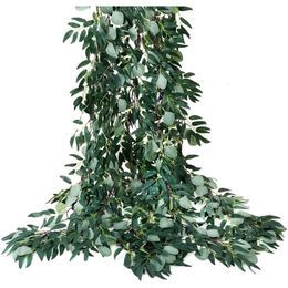Faux Floral Verdure 5 Packs 5 41ft Guirlande De Saule Vignes Artificielles Eucalyptus Faux Plante Suspendue pour La Fête De Mariage 230804