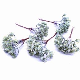 Faux Floral Verdure 6 pcsparty Fleur Artificielle Pomme De Pin Fougère Bouquet Pour Mariage Decorati Noël Décoration De La Maison Diy Guirland Cadeau Boîte Scrapbook J220906