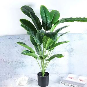 Faux verdure florale 82 cm3 en plantes à feuilles artificielles grandes feuilles de bananier bonsaï fleur jardin maison salon décoration décors extérieurs 231023