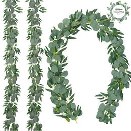 Faux Floral Verdure Artificielle Eucalyptus Guirlande Plante Verte Saule Vignes Brindilles Feuilles Fleurs Décoration De Mariage pour La Maison Jardin Décor DIY Bouquet 230714