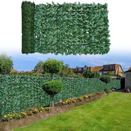 Faux Floral Greenery Artificial Leaf Fence Panelen Hedge Privacy Screen for Outdoor Garden Yard Terrace Patio Balkon Decorations 221124
