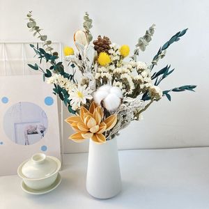 Faux floral verdurerie chinois réel bouquet d'air naturel séché eucalyptus feuille salon bourse fleurs de luxe légère décoration de fleurs sèches 221010