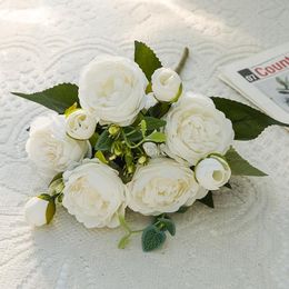 Nep bloemen groen Hennessy pioen simulatie bloem bruiloft woonkamer decoratie tafel Pography rekwisieten arrangement nepbloemen drop Otdug