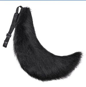 Faux Fur Tail Furry Cosplay Kostuum Accessoires Fursuit Flexibele Fox Wolf Cat Cosplay Lolita Anime Halloween Party Props 27inch