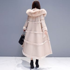 Parkas pour femmes 2022 manteau en coton épais en fausse fourrure femmes automne hiver coréen nouvelle qualité garder au chaud épaissir longue veste femme automne F1072