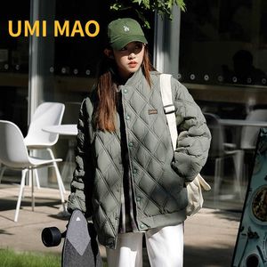 Faux fur umi mao winter nieuw naar beneden gevotte jas dames niche ontwerp korte iben koreaanse stijl dikker warme honkbaljas femme y2209