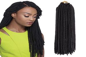 Faux Locs Crochet Extensions de cheveux synthétiques 20 pouces 20 racines Kanekalon Doux Dreadlock Crochet Tresses Déesse Faux Locs Crochet Hair9315570