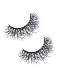 Faux de vison Fils de vison cils entiers entiers 3D Fiber Lash Bulk Synthetic Faux Cils Ffuffy Silk Lash avec boîte et logo Case noire Y3730636