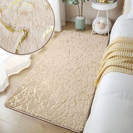 Faux konijnbont tapijt zachte donzige matten