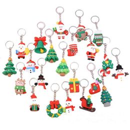 Favoriser les hommes de Noël Femmes Keychain Party Pendant Couple Key Ring Ornaments Key Chain de Noël Gift