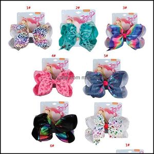 Favor Event Festive Party Supplies Home Garden Fashion Girls Hairpin Kids Colorf Large Bow Clie Headwear Children Bowknot Barrette Hai