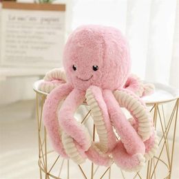 Favoriser des animaux en peluche de poulpe géant réaliste câlin doux jouets en peluche océan mer faveurs de fête cadeaux d'anniversaire pour enfants enfants décor à la maison