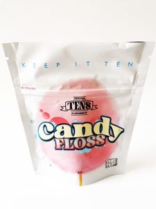 Porte-bonbons Candy Floss The Ten Square Stand Up Sac à dos Boyz Mylar 3.5 Sacs d'emballage à fermeture à glissière en plastique Soft Touch Matériau Blanc B Otbma