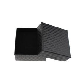 Joyero de bosquecadores Favor Joyería 7.3*7.3*3.5 cm Caja de anillo de collar para colores negros Embalaje de cajas de regalo Pantalla de aretes de arete esponja negra