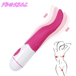 Fbhsecl realistische dildo orale likken tong vibrator faloimitator clitoris stimulator sexy speelgoed voor vrouwenwinkel