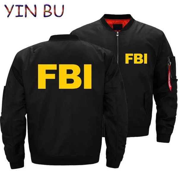 FBI États-Unis FBI Shield Jacket Bomber Bomber Jacket Manteau Ma1 Épais Coupe-Vent Air Pilot Hommes Militaire Parkas Vêtements 240103