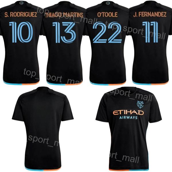 FC 24/25 New York City Soccer 9 Monsef Bakrar Maillots 43 Talles Magno 10 Santiago Rodriguez 21 Andres Jasson 55 Keaton Parks 6 James Sands Kits de maillots de football Uniforme