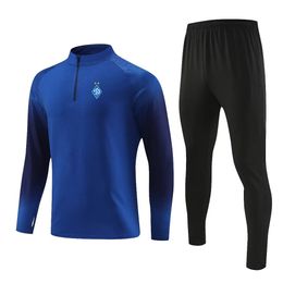 FC Dinamo Kyiv Herren-Freizeit-Sportbekleidung, Outdoor-Sportbekleidung, Erwachsene, Halbreißverschluss, atmungsaktives Sweatshirt, Jogging, lässiger Langarm-Anzug