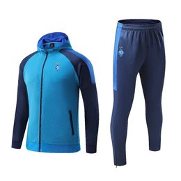 FC Dinamo Kyiv Chándales para hombre deportes al aire libre ropa de entrenamiento cálida deporte de ocio cremallera completa con gorra traje deportivo de manga larga