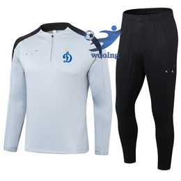 FC Dynamo Moskou Moskou Men's Adult Half Zipper Lange mouw Trainingspak Outdoor Sports Home Leisure Suit Sweatshirt Jogging Sportswear