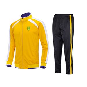 FC Nantes – survêtements pour hommes et enfants, taille 22 # à 3XL, costume de sport de plein air, veste à manches longues, costume de sport de loisirs