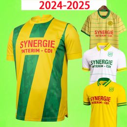 FC Nantes Jerseys de fútbol Home Away 80 Anniversary Edition 2024 2025 Chirivella Sissoko Merlin Centonze Moutoussamy Girotto 23 24 Camisas de fútbol Kit de 80 años