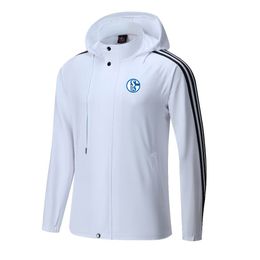 FC Schalke 04 Chaquetas para hombre Chaquetas cálidas de ocio en otoño e invierno Deportes al aire libre Camisetas deportivas informales con capucha para hombres y mujeres Chaquetas con cremallera completa