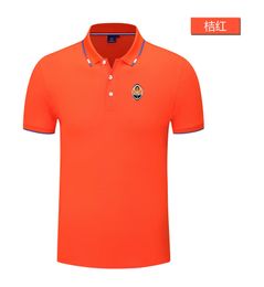 FC Shakhtar Donetsk heren- en damespoloshirt zijdebrokaat korte mouw sportrevers T-shirt LOGO kan worden aangepast