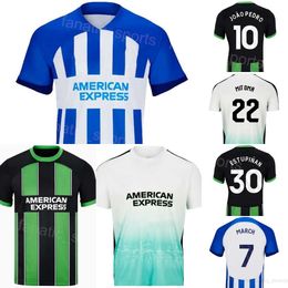 FC Soccer 28 Evan Ferguson Maillots 23 24 Club 1 Bart Verbruggen 34 Joel Veltman 11 Billy Gilmour 7 Solly Mars 22 Kaoru Mitoma Kits de maillots de football Uniforme BuLaiDun