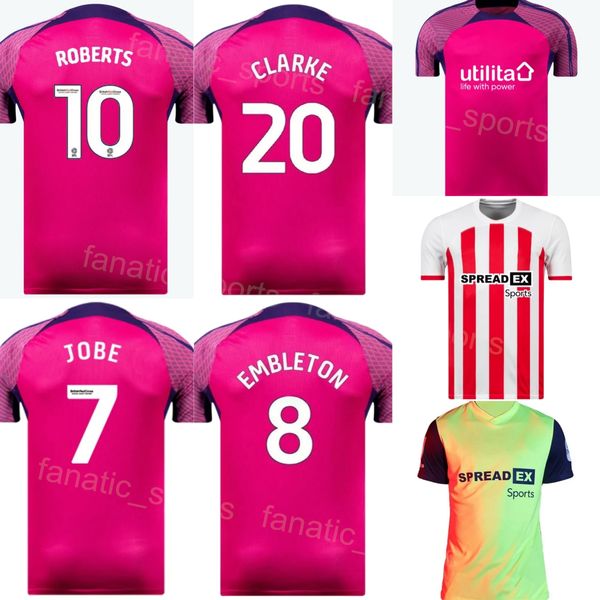 FC Soccer 7 Jobe Bellingham Jersey 23-24 Club Team 1 Anthony Patterson 20 Jack Clarke 17 Abdoullah Ba 24 Daniel Neil Maillot de football Uniforme pour les fans de sport SangDeLan