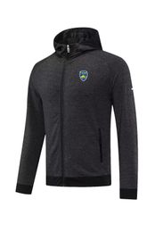FC Sochaux Montbeliard Herenjassen vrijetijdssportjas Herfst warme jas outdoor jogging sweatshirt met capuchon Casual sportjas shirt