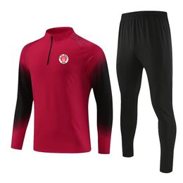 FC St. Pauli Vrijetijdssportkleding voor heren, buitensportkleding, ademend sweatshirt met semi-rits, jogging, casual pak met lange mouwen, voor volwassenen