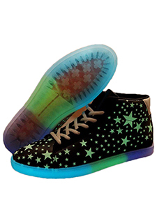 Zapatillas fluorescencia luminosa