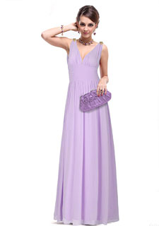 Chiffon Evening Partido Prom Dress Hot Selling Duplo V Elegant Cristal cintura alta Longa 2014 New Arrival HE09016