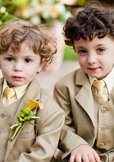 Custom Made Wedding Crianças Boy ternos formais de casamento / BirthdayTuxedos (+ Jacket Pants + Tie + Vest) T47 Boys '