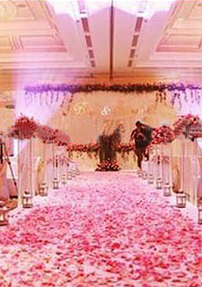 600pcs frete grátis / lot seda rosa das pétalas da flor folhas tabela do casamento Decorações Atacado cor picareta (w02646-w02656)