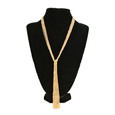 18KT GP Tassel Colares