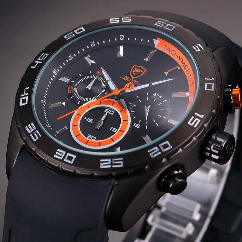 SHARK Relogio 30M Waterproof Rubber Strap Watches US 31.98 / Piece US