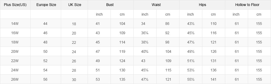 Oleg Cassini Size Chart