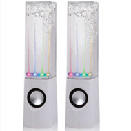 Dancing Water Speaker Music Audio 3.5MM Player for Iphone 4s 5 USB LED Light 2 in 1 USB mini Colorful Water-drop Show for Laptop PSP phone