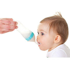 Frasco de leite do bebê