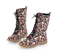 Herbst-Winter-Blumen-Leinwand-Schuhe